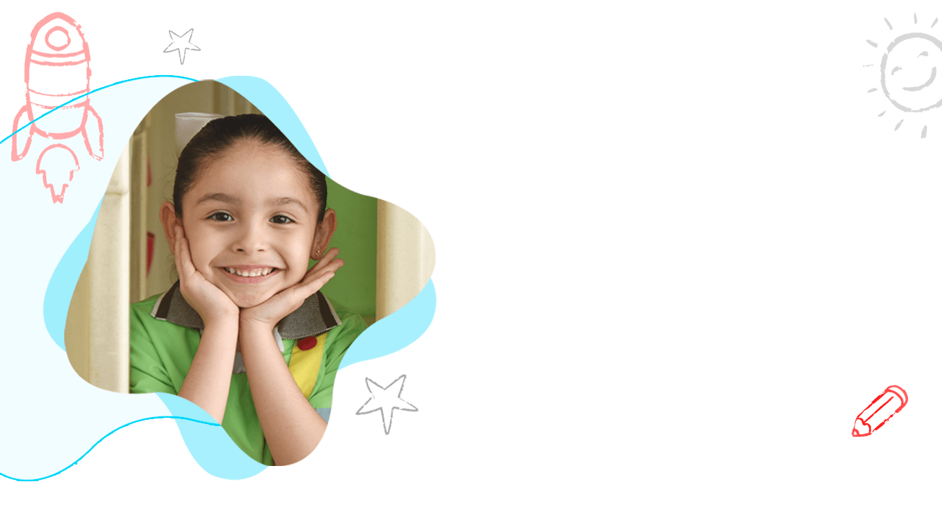 Niña sonriente del Instituto Educativo Winston